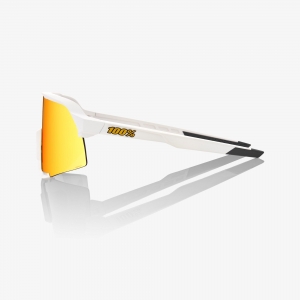 Ochelari MTB S3 alb - lentila cu oglinda multistrat rosie HiPER: Mărime - On marime