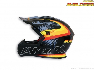 Off road helmet (XL) - bright black - Malossi