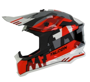 Offroad-Helm MT Falcon Arya A5 glänzendes Rot - Glänzendes Rot, S (55/56cm)