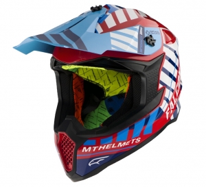 Offroad-Helm MT Falcon Energy B5 Glänzend Rot - Glänzend Rot, S (55/56cm)