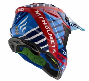 Offroad-Helm MT Falcon Energy B5 Glänzend Rot - Glänzend Rot, S (55/56cm)