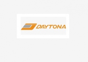 Oglinda universala rectangulara Daytona culoare neagra montare pe capat ghidon - JM