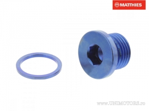 Oil drain plug with magnet Pro Bolt M16 x 1.50 x 10 mm titanium blue - JM