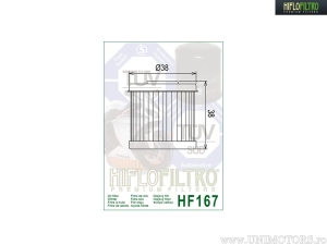 Olie filter HF167 - Daelim VC 125 / VS 125 / VT 125 / LML Star 125 4T - Hiflofiltro