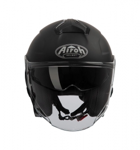 Open-face helm (jet) Airoh Hunter mat zwart: Maat - MC