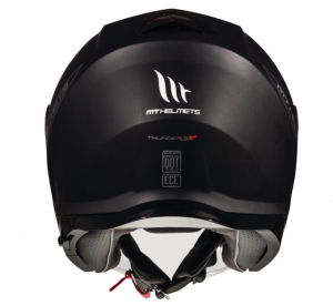 Open face helmet MT Thunder III SV Jet A1 matte black (integrated sun visor) - Matte black, S (55/56cm)