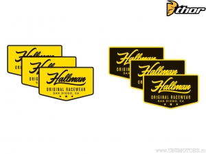 Pachet autocolante 6 Pack (3 black+3yellow) - (negru / galben) - Hallman