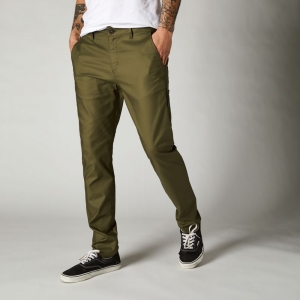 Pantalon décontracté Essex Stretch Slim [Vert armée]: Taille - 34