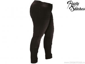 Pantalones de moto para mujer Rusty Stitches Super Ella Negro - Rusty Stitches