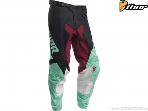 Pantaloni enduro / cross Pulse Air Factor (negru / verde) - Thor