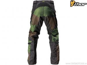 Pantaloni enduro / cross Terrain Off Road Gear (verde camuflaj) - Thor
