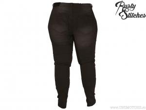Pantaloni femei moto Rusty Stitches Super Ella Black (negru) - Rusty Stitches