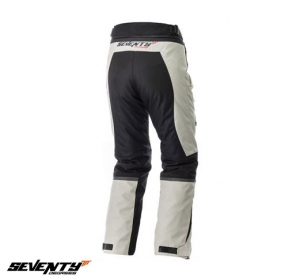 Pantaloni motociclete Touring unisex Seventy vara/iarna model SD-PT1S culoare: negru/gri (varianta SD-PT1 scurta) - Negru/gri, 4