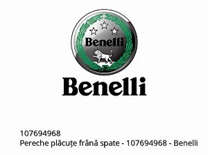 Para tylnych klocków hamulcowych - 107694968 - Benelli
