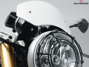Parabrezza - materiale: alluminio/acciaio - colore: argento - BMW R NineT ('14-) - SW-Motech