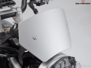 Parabrezza - materiale: alluminio - colore: argento - Triumph Scrambler 1200 XC / XE ('18-) - SW-Motech