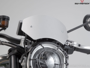 Parabrezza - materiale: alluminio - colore: argento - Triumph Scrambler 1200 XC / XE ('18-) - SW-Motech