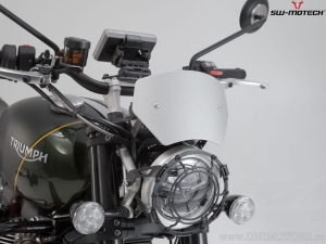 Parabrisas - material: aluminio - color: plateado - Triumph Scrambler 1200 XC / XE ('18-) - SW-Motech