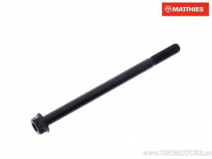 Parafuso com cabeça hexagonal Pro Bolt M6 x 1.00 x 90 mm titânio Racing preto - JM