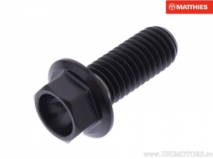 Parafuso de cabeça hexagonal Pro Bolt M8 x 1.25 x 20 mm titânio preto - JM