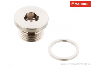 Parafuso de drenagem de óleo com ímã Pro Bolt M16 x 1.50 x 10 mm titânio - JM