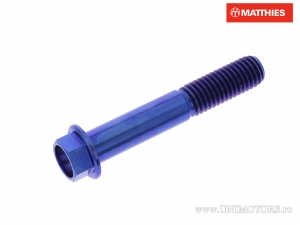 Parafuso hexagonal Pro Bolt M10 x 1.50 x 60 mm titânio azul - JM