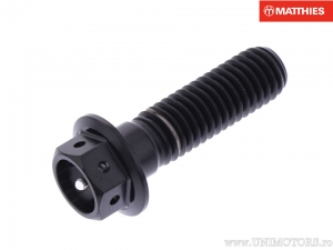 Parafuso hexagonal Pro Bolt M8 x 1.25 x 28 mm titânio corrida preto - JM