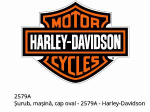 PARAFUSO, MÁQUINA,CABEÇA OVAL - 2579A - Harley-Davidson