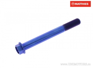 Parafuso tampa hexagonal Pro Bolt M10 x 1.25 x 90 mm titânio azul - JM