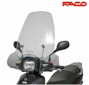 Parbriz mare transparent - SYM Symphony / Symphony S ('09-'19) 50-125-150cc - FACO