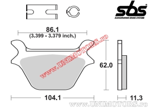 Pastiglie freno posteriori - SBS 669LS (metalliche / sinterizzate) - (SBS)