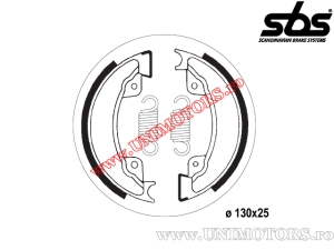 Pastilhas de freio dianteiras - 130x25mm SBS 2077 - (SBS)