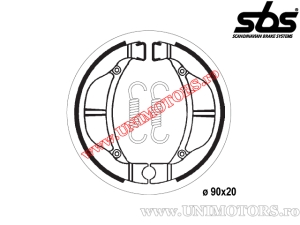 Pastilhas de freio dianteiras - 90x20mm SBS 2093 - (SBS)