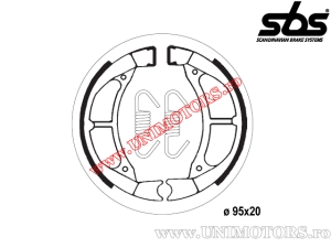 Pastilhas de freio dianteiras - 95x20mm SBS 2182 - (SBS)