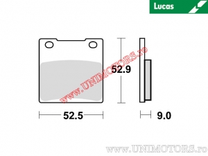 Pastilhas de freio dianteiras - MCB531 orgânicas - Lucas TRW