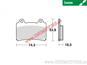 Pastilhas de freio dianteiras - MCB559SV sinterizadas SV - Lucas TRW