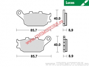 Pastilhas de freio dianteiras - MCB634SH sinterizadas SH - Lucas TRW