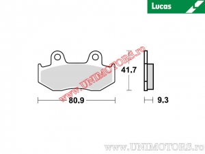 Pastilhas de freio dianteiras - MCB685 orgânicas - Lucas TRW