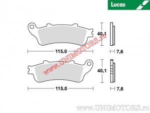 Pastilhas de freio dianteiras - MCB692 orgânicas - Lucas TRW