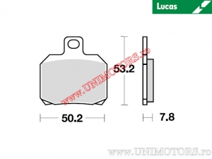Pastilhas de freio dianteiras - MCB700 orgânicas - Lucas TRW