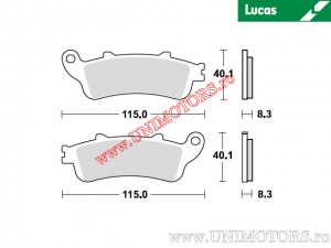 Pastilhas de freio dianteiras - MCB704SV sinterizadas SV - Lucas TRW