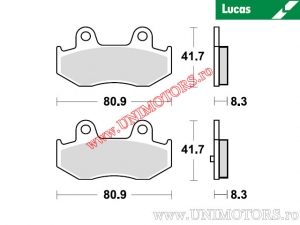 Pastilhas de freio dianteiras - MCB746SRM sinterizadas SRM - Lucas TRW