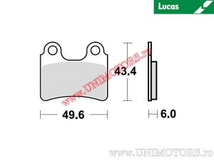 Pastilhas de freio dianteiras - MCB766 orgânicas - Lucas TRW
