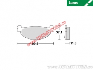 Pastilhas de freio dianteiras - MCB768 orgânicas - Lucas TRW