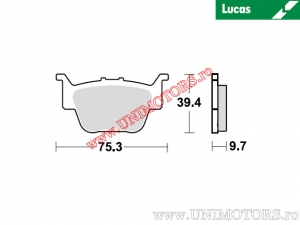 Pastilhas de freio dianteiras - MCB769SI sinterizadas SI - Lucas TRW