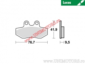 Pastilhas de freio dianteiras - MCB774 orgânicas - Lucas TRW