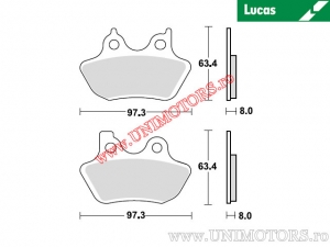 Pastilhas de freio dianteiras - MCB777SV sinterizadas SV - Lucas TRW