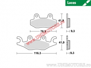 Pastilhas de freio dianteiras - MCB837SRM sinterizadas SRM - Lucas TRW