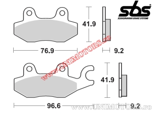 Pastilhas de freio dianteiras - SBS 119MS (metálicas / sinterizadas) - (SBS)