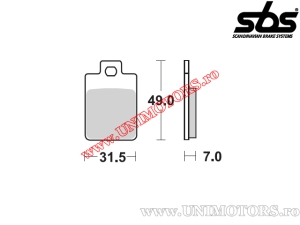 Pastilhas de freio dianteiras - SBS 130CT (tecnologia de carbono) - (SBS)